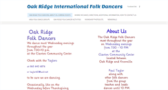 Desktop Screenshot of oakridgefolkdancers.org