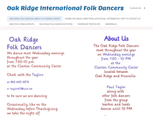 Tablet Screenshot of oakridgefolkdancers.org